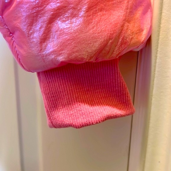 New Pink Puffer Crop Jacket - Picture 4 of 8